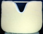 Shearling Covered Coccyx Wedge