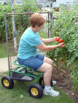 Garden Caddy Tractor Seat on Wheels