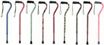 Carex Designer Fashion Canes with Offset Handle