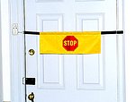 High Visibility Door Alarm Banner with Magnetically Activated Alarm System