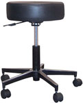 Padded Seat Revolving Pneumatic Adjustable Height Stool with Metal Base