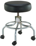 Wheeled Round Stool