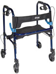 Drive Clever Lite Rollator Walker with 5 in Casters