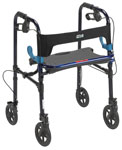 Drive Clever Lite Rollator Walker with 5 in Casters