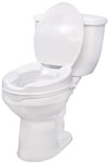 4 Inch Raised Toilet Seat with Lock and Lid