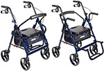 Drive Duet Transport Wheelchair Chair Rollator Walker