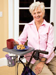 Carex Mobility Table with Cup Holder