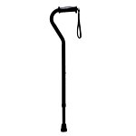 Drive Adj. Height Offset Handle Cane with Gel Hand Grip